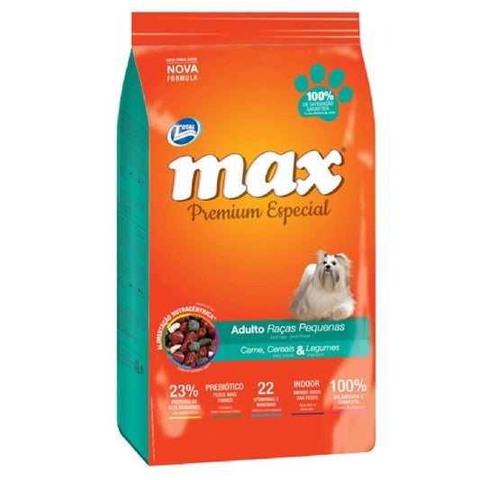 Total Max | Perros Adultos | Razas Pequeñas | Carne, Cereales & Verduras
